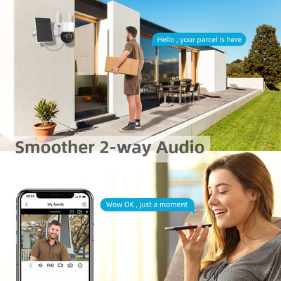 2MP 1080p CMOS αισθητήρας Ηλιακό πάνελ Powered Wifi IP κάμερα για εξωτερική νυχτερινή όραση