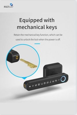 WiFi συνδεδεμένο Bluetooth Εισόδου κλειδαριού Χέρι για σύγχρονη απλότητα στυλ κλειδαριού πόρτας