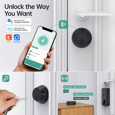 TTlock Entry Keypad Bluetooth Ελεγχόμενο κλειδί ντουλάπις για πόρτα ξύλου από γυαλί αλουμινίου