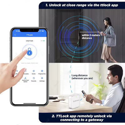 Αδιάβροχο IP 64 Wifi Αλουμίνιο 3D αναγνώριση προσώπου TUYA Smart Door Lock για το σπίτι ξενοδοχείο