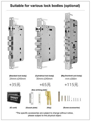 tech Style Steel Door Smart WiFi Doorlock με κωδικό πρόσβασης και έλεγχο APP
