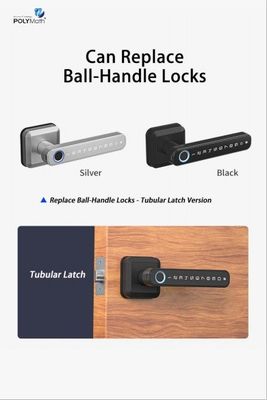 Τύπος-C Ηλεκτρική τροφοδοσία WiFi Bluetooth Smart Home Lock με δακτυλικό αποτύπωμα Ασφάλεια χωρίς κλειδί