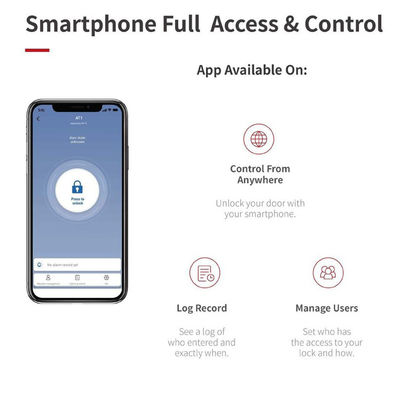 Εύκολη είσοδος Μπλε δόντι Δίκτυο APP Password Ασύρματο έξυπνο Deadbolt κλειδαριές πόρτας