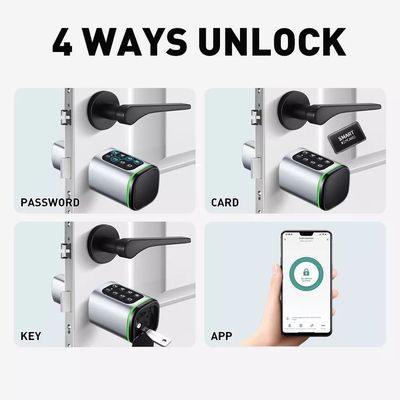 35-45mm πάχος πόρτας Tuya App Ανοίξτε έξυπνη ψηφιακή ηλεκτρονική κυλινδρική κλειδαριά πόρτας