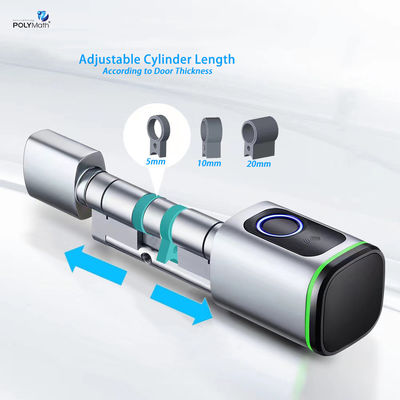 Bluetooth Network Fashionable TUYA Smart FrigerPrint Cylinder Lock for Bedroom Door Το κλειδί του κυλίνδρου για το δωμάτιο