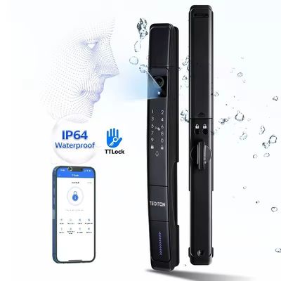 Εφαρμογή 2024 TUYA Smart Lock Wifi 3D αναγνώριση δακτυλικών αποτυπωμάτων προσώπου για πόρτα ξύλινου γυαλιού στο σπίτι
