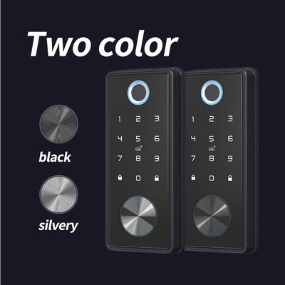 Αλουμινένια πόρτα T1 Mute TUYA Smart Lock Ζυγός κράμα Μαύρο Ασημένιο CN FUJ Wifi Μπλε Δόντι