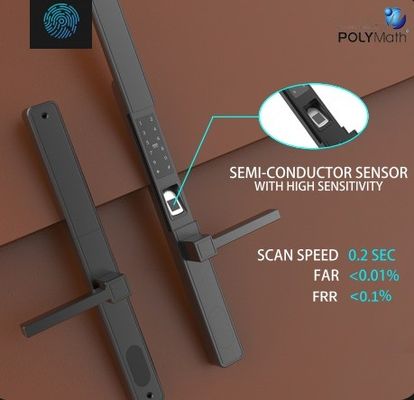 Ψηφιακό αδιάβροχο Tuya Wi-Fi App έξυπνη κλειδαριά πόρτας βιομετρικό χερούλι αποτυπωμάτων δακτύλων