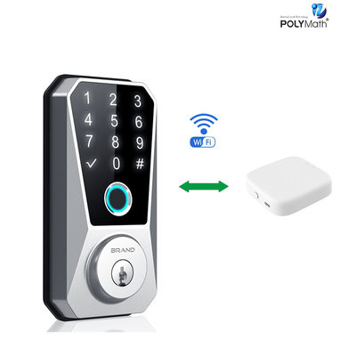 Η πόρτα από ανοξείδωτο χάλυβα Smart Deadbolt Lock Wifi Digital Front Keyless για το σπίτι Tuya App