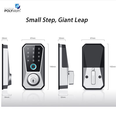 Η πόρτα από ανοξείδωτο χάλυβα Smart Deadbolt Lock Wifi Digital Front Keyless για το σπίτι Tuya App