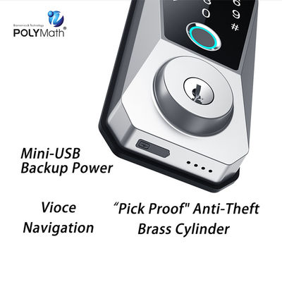 Η πόρτα από ανοξείδωτο χάλυβα Smart Deadbolt Lock Wifi Digital Front Keyless για το σπίτι Tuya App