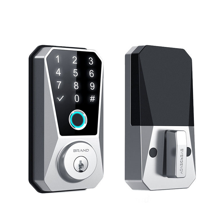 Η μπαταρία Micro-USB Zinc Alloy WiFi Smart Lock για πόρτα από χάλυβα ή ανοξείδωτο χάλυβα