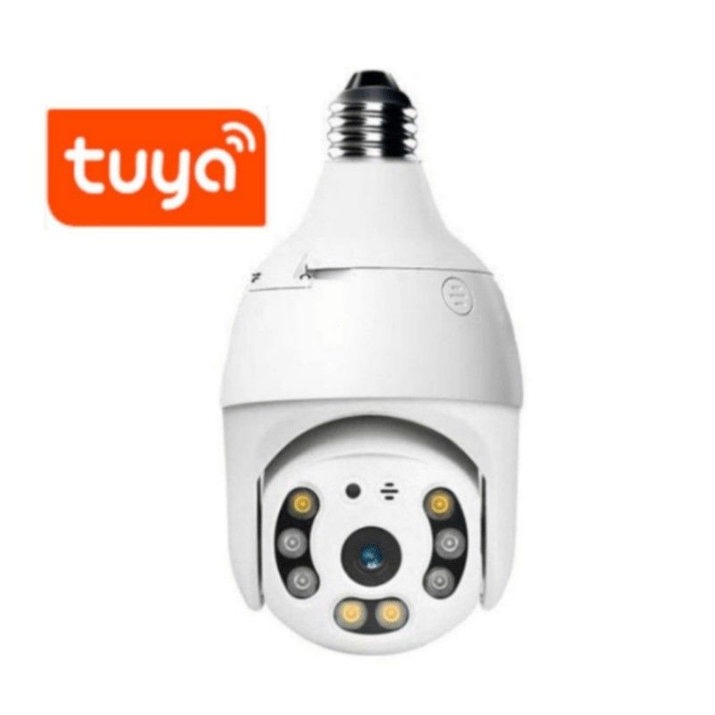 360 μοίρες HD Παρακολούθηση PTZ Ασφάλεια Wifi Cctv Εταιρική κάμερα για έξυπνη λάμπα