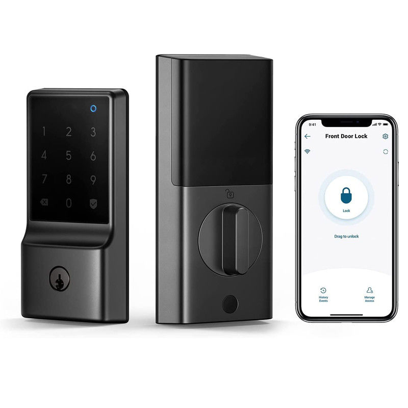 Σύγχρονος μινιμαλισμός Tuya Face Code Hotel Camera Slim Deadbolt Nfc έξυπνο αυτόματο αδιάβροχο σύστημα κλειδαριά εξωτερική έξυπνη κλειδαριά πόρτας